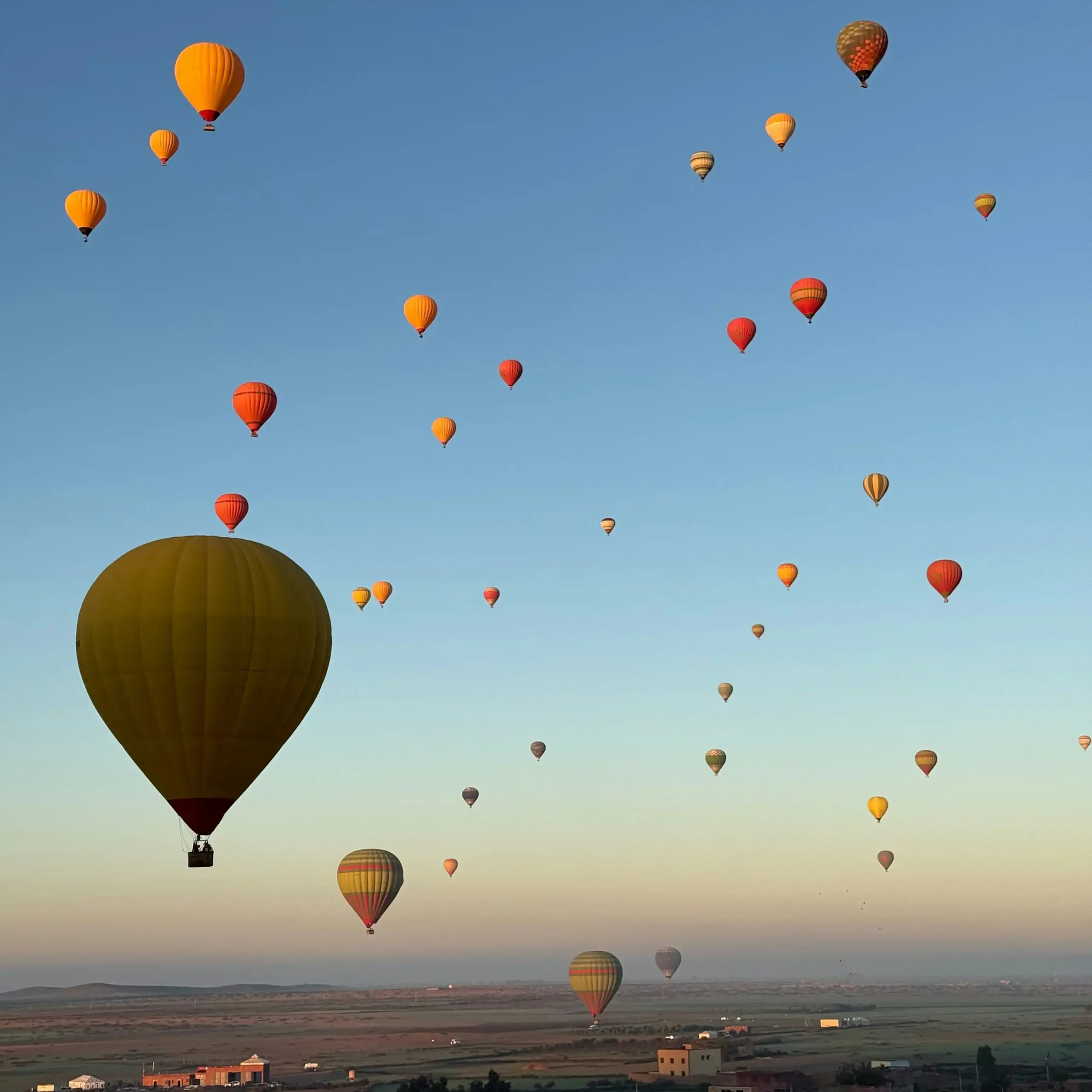 Sunrise Hot Air Balloon Flight over Marrakech & Atlas Mountains